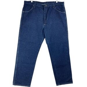 NWT Rustler Men's Blue‎ Denim Jeans Size 42x30 Regular Fit Straight Heavyweight